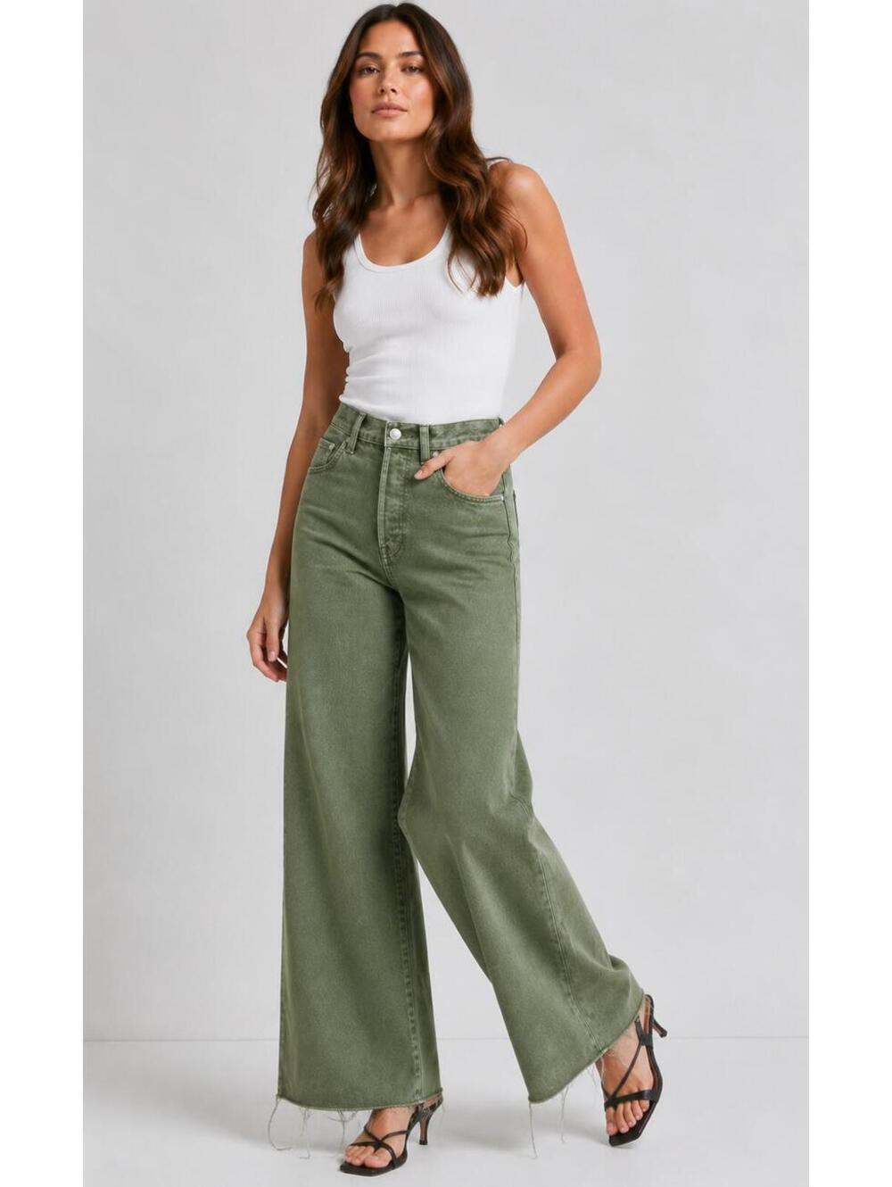 NWT Veronica Beard Jeans 31 / 12 MSRP $298 Taylor Wide Leg  High Rise R0000465